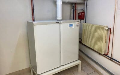 Installation d’une chaudière Frisquet gaz à condensation Prestige 25Kw avec ballon UPEC 120L à CHATILLON D’AZERGUES