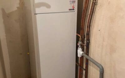 Installation d’une chaudière Frisquet gaz à condensation Prestige 20Kw avec ballon intégré de 80L à VAULX EN BEAUJOLAIS