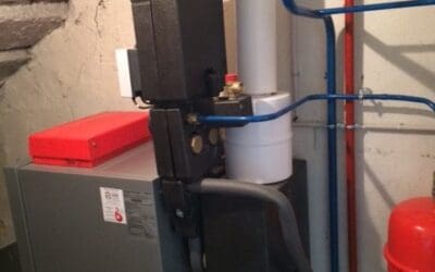 Déplacement et remplacement d’une chaudière fioul par une chaudière fioul condensation VIESSMANN 200-T 28.9Kw à haute performance énergetique sur la commune de Quincieux (69).