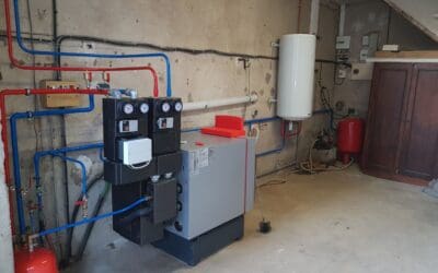 Installation d’une chaudière fioul à condensation Viessmann sur la commune de MONGNENEINS (01-AIN)