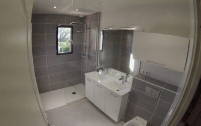 Renovation complète d’une salle de bain sur la commune d’Amberieux en Dombes